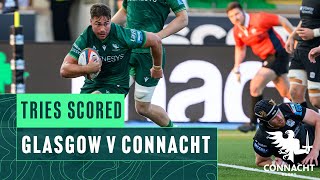 Glasgow v Connacht  Try highlights  Preseason 202425 [upl. by Naillig]