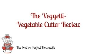 The Veggetti  Spiral Vegetable Cutter Review [upl. by Anaela]