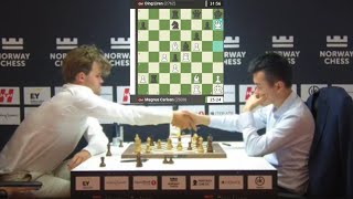 Queen Sacrifice  Magnus Carlsen Vs Ding Liren  Norway Chess 2024 Round 6 [upl. by Darbie]