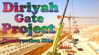 Diriyah Gate Project Construction Site Riyadh Saudi Arabia [upl. by Elleinnad]