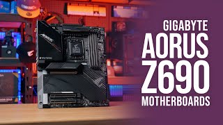 Gigabyte AORUS Z690 and B660 Motherboards  Supporting Intel 12th Gen CPUs [upl. by Ilek606]