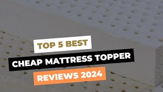 Top 5 Best Cheap Mattress Topper Reviews in 2024 [upl. by Ailil433]