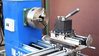 Homemade Lathe Machine From Scrap Metal [upl. by Kylila540]