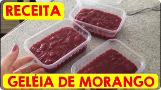 COMO FAZER GELEIA DE MORANGO ADOÇADA COM TÂMARAS [upl. by Agata]