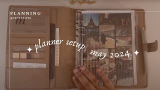 a5 planner flip through may 2024 🤍✨ [upl. by Lowe]