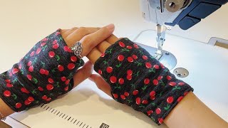 🔥 HOT 🔥 Show you how to sew fingerless gloves  Sewing Secrets for beginners [upl. by Luamaj]