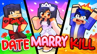 Minecraft DATE MARRY KILL [upl. by Epilihp]