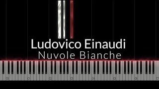 Ludovico Einaudi  Nuvole Bianche Piano Tutorial [upl. by Wimsatt]