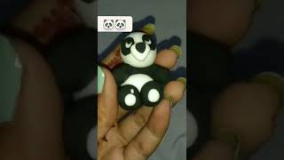 Cute panda craftclay artcute panda 🐼🐼🫰❤️‍🔥🥰 [upl. by Abert781]