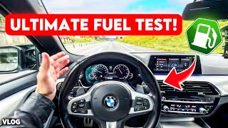 BMW M550d Fuel Test  Is an M5 even Worth It [upl. by Arenat]