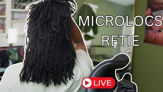 Watch Me Retie My Microlocs Live [upl. by Pierce]