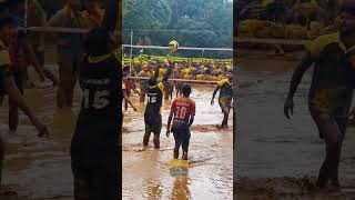 MUD VOLLEYBALL 👌Volleyball sports volley volleyballworld rap [upl. by Leiser]