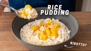 Creamy Rice Pudding Recipe Dessert Risotto [upl. by Heidi]