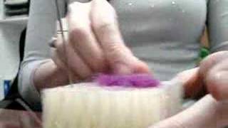 How to Needle Felting Needle Felted Heart [upl. by Erdrich]