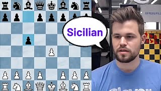 Magnus shows how to destroy the Sicilian defense [upl. by Pliner]