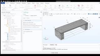 Finite Element Analysis of Simply Supported Beam in COMSOL MultiPhysics [upl. by Laen]