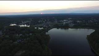 Twilight in Winchendon MA DJI Inspire 1 Drone Footage [upl. by Asilef]