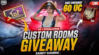 LATE NIGHT CUSTOM ROOM ONLY CHICKEN DINNER WILL BE GET 325 UC GIVEAWAY  BGMIPUBGM [upl. by Lasko]