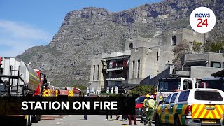 WATCH Cape Town firefighters battle two blazes  at cableway station and near Strand Street [upl. by Ethelin]