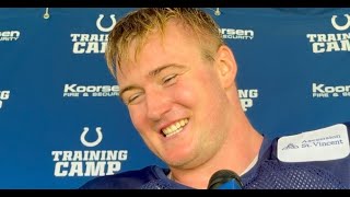 Indianapolis Colts  Bernhard Raimann with high praise for Laiatu Latu amp rest of the defensive line [upl. by Seabrook]