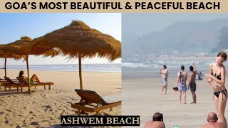 Goas Most Beautiful Ashwem Beach 🏖️ 🏝️  TOP BEACHES IN GOA [upl. by Hnao669]