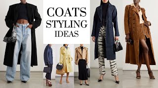 COATS STYLING IDEAS coat shopping style fashion fashiontrends [upl. by Gall912]