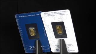 Gold 24ct Pamp 1g Gold Bar [upl. by Cathyleen32]