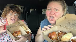 Crystal and Tammy International Mukbang at Swiss Chalet [upl. by Lauer]