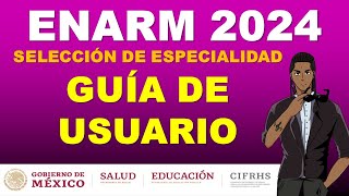 GUIA DE USUARIO ENARM 2024 EN VIVO [upl. by Wsan]