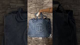 denim telfar bag unboxing telfar luxurybag [upl. by Urbani]