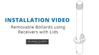 How to Install Removable Bollards using Receivers with Lids [upl. by Alo]