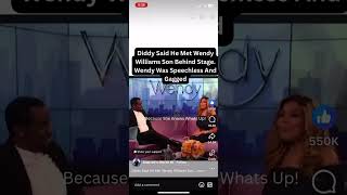 Did Diddy low key threaten Wendy Williams 🤔 [upl. by Cartwright]