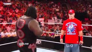 WWE Raw 082911  Cena Henry Christian amp Sheamus Segment [upl. by Ettenna]