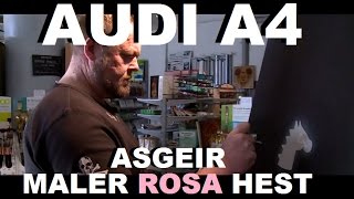 Audi A4  Asgeir maler rosa hest  Garasjen [upl. by Lovering]