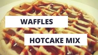 WAFFLES CON HARINA DE HOTCAKES receta [upl. by Main]