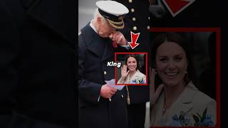 King Charles Holds Back Tears While Kate Makes Rare Royal Appearance At Memorial Service shorts [upl. by Eiwoh]