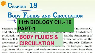 Class 11 BiologyCh18 Part1Body fluids amp circulationStudy with Farru [upl. by Nerw29]