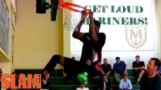 Joel Embiid is 100 Healthy  Crazy Dunks during 2014 NBA Draft Workout [upl. by Romie]