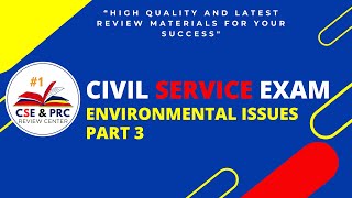 Civil Service Exam Drill for 2024 ENVIRONMENTAL ISSUES Part 3 [upl. by Nilloc555]