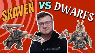 Skaven are strong Skaven Vs Dwarfs  Exhibition Battle Report 3 [upl. by Nwahsir]