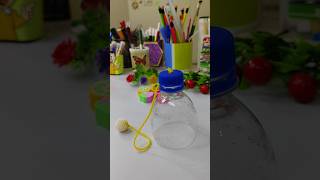 toy craft idea step by step kids activity craft using water bottlehandmade craft youtubeshorts [upl. by Terra886]