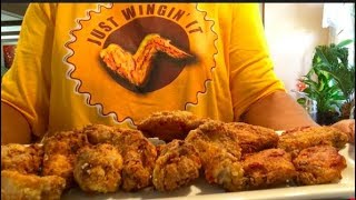 1391  COSORI Air Fryer Kentucky Kernel WINGS  no flipping [upl. by Orfield936]