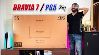 Sony Bravia 7 55XR70 55 inch 4K MINI LED TV with PS5 Gaming  The Ultimate One 🔥 [upl. by Boyer]