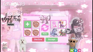 Trading food in adopt me what am i going to get PupillaRobloxCutecoreOnline [upl. by Sands]