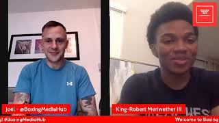 Robert Meriwether III talks about how it all began turning pro his next fight his parents amp more [upl. by Strain88]