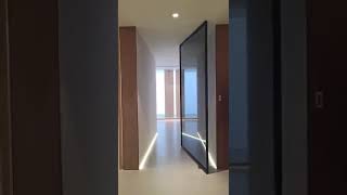 Smart Electric Pivot Glass Door pivotdoor doorpriceinghana doorsinGhana doors home doors Gh [upl. by Bronder]