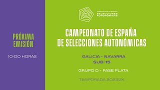 Sub15 GRUPO D – Fase Plata  Selección GallegaSelección Navarra 3 Marzo 1000 [upl. by Phylys]