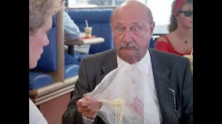 Donald Pleasence devours sauceless spaghetti at Wendys Salad Bar [upl. by Kcirredal]