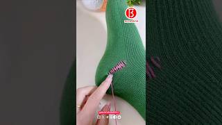 How to sew holes in socks so they can still be worn [upl. by Haek]