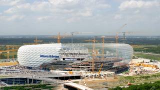 Allianz Arena Munich Germany time lapse  panTerra [upl. by Htur]